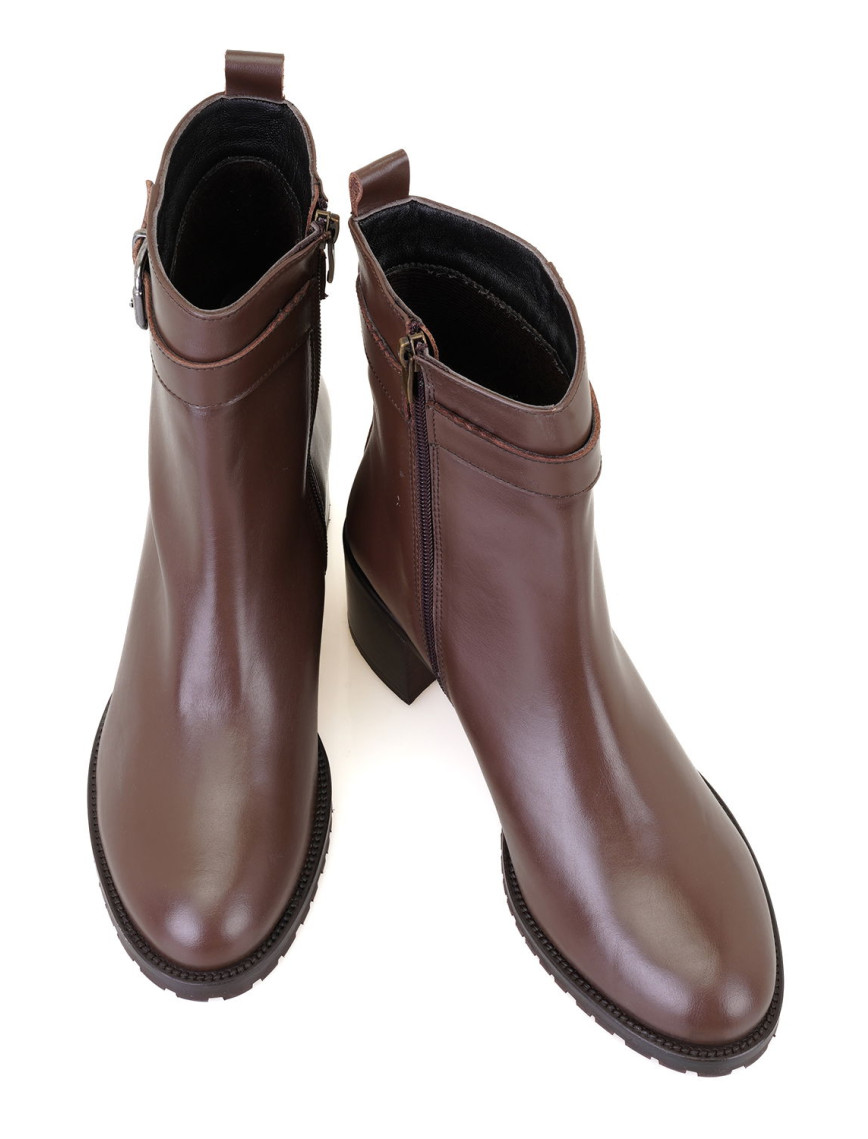 Cosa Kahve Kadın Fermuarlı Topuklu Deri Bot Cosa Kahve Kadın Fermuarlı Topuklu Deri Bot