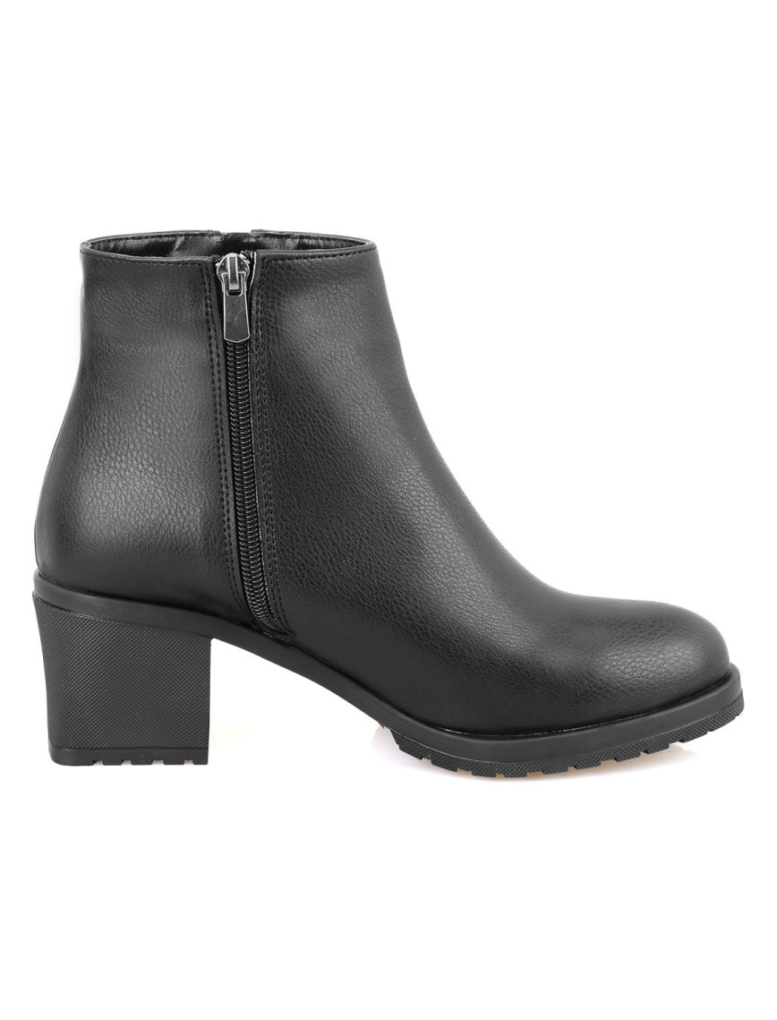 Corneel Siyah Kadın Fermuarlı Topuklu Bot Corneel Siyah Kadın Fermuarlı Topuklu Bot