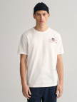 GANT Erkek Siyah Regular Fit Bisiklet Yaka Logolu T-shirt GANT Erkek Siyah Regular Fit Bisiklet Yaka Logolu T-shirt