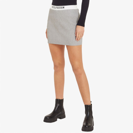 Tommy Hilfiger Lurex Kadın Gri Etek Tommy Hilfiger Lurex Kadın Gri Etek