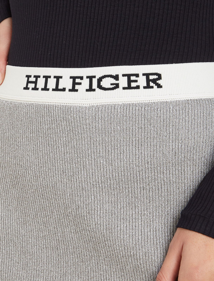 Tommy Hilfiger Lurex Kadın Gri Etek Tommy Hilfiger Lurex Kadın Gri Etek