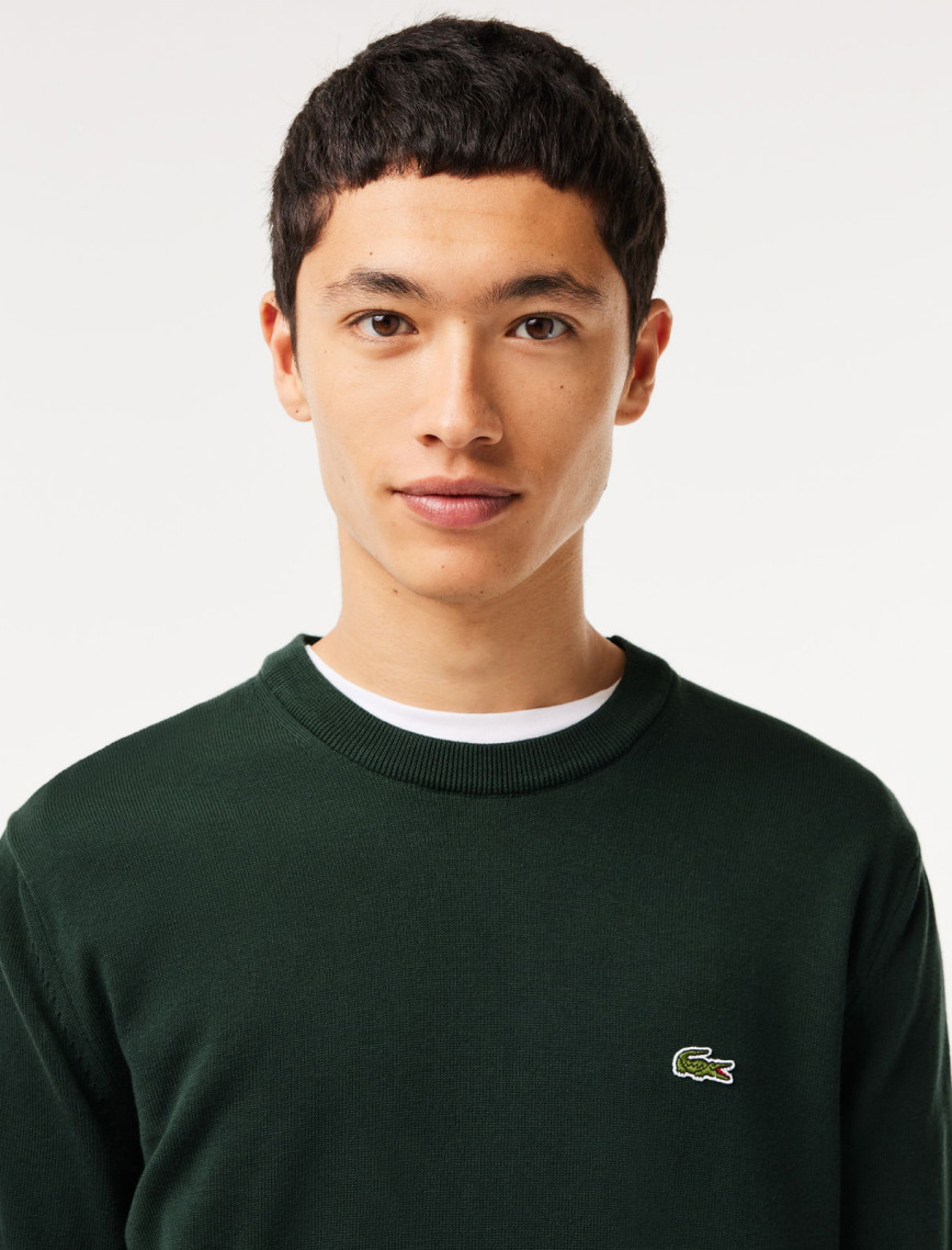 Lacoste Erkek Regular Fit Bisiklet Yaka Organik Pamuk Koyu Yeşil Kazak Lacoste Erkek Regular Fit Bisiklet Yaka Organik Pamuk Koyu Yeşil Kazak