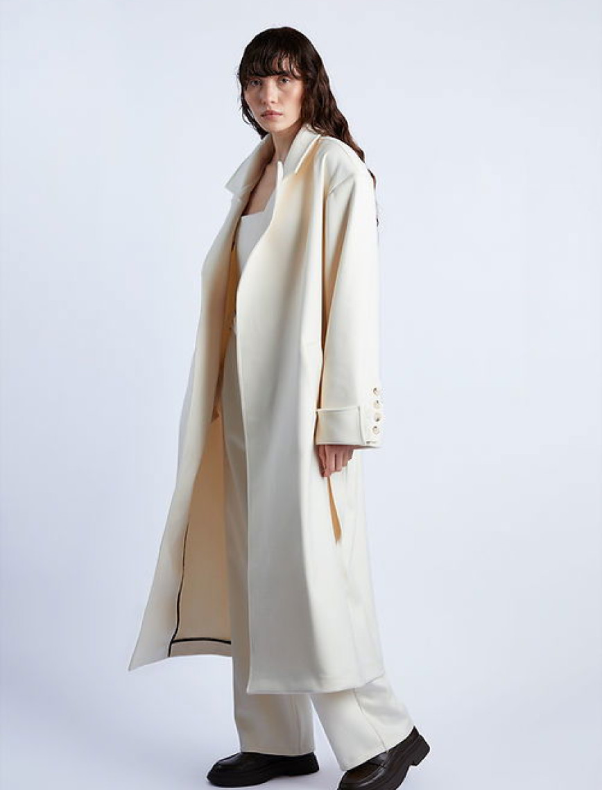 Wabi Sabi Kadın Ekru Rope Kaşmir Kaban Wabi Sabi Kadın Ekru Rope Kaşmir Kaban