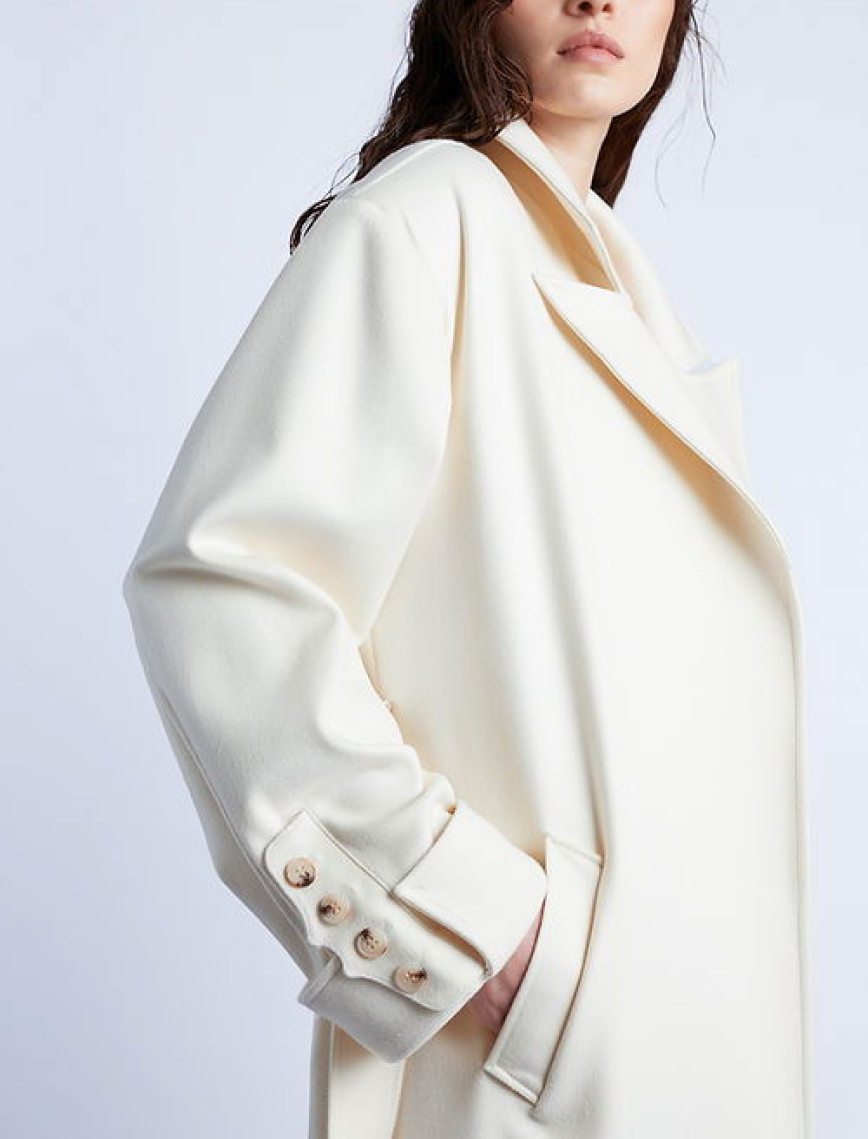 Wabi Sabi Kadın Ekru Rope Kaşmir Kaban Wabi Sabi Kadın Ekru Rope Kaşmir Kaban