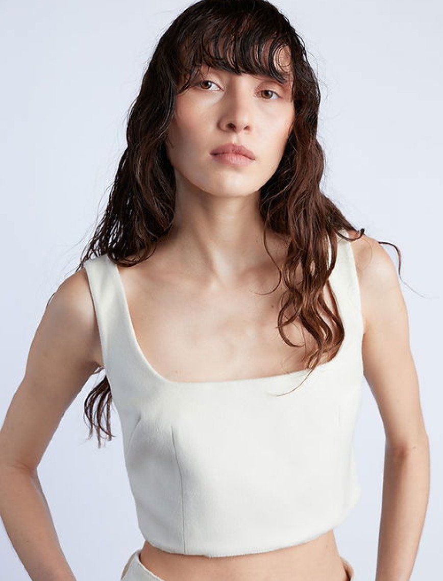 Wabi Sabi Kadın Ekru Kaşmir Sail Büstiyer Wabi Sabi Kadın Ekru Kaşmir Sail Büstiyer