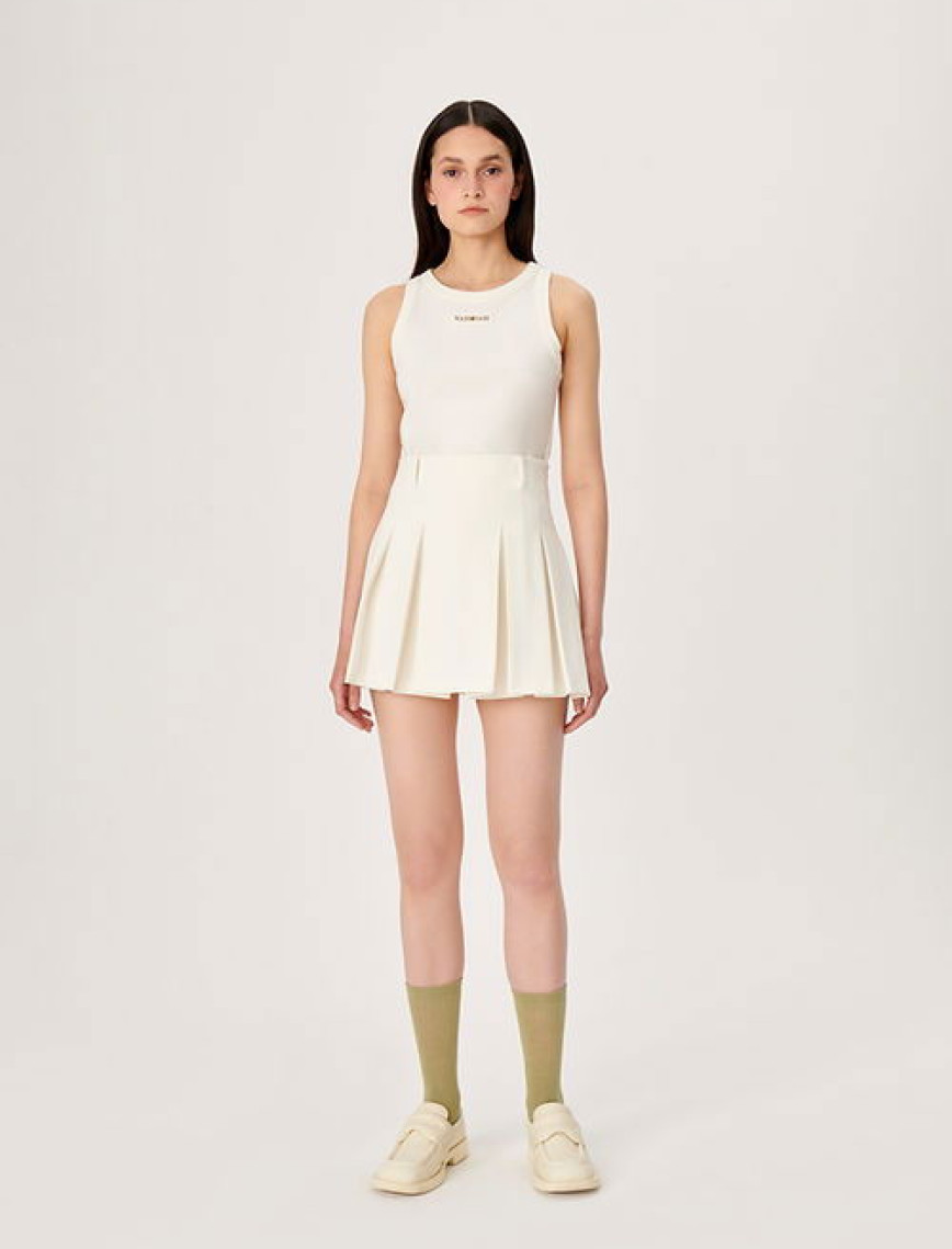 Wabi Sabi Kadın Ekru Sail Pilikaşeli Etek Wabi Sabi Kadın Ekru Sail Pilikaşeli Etek