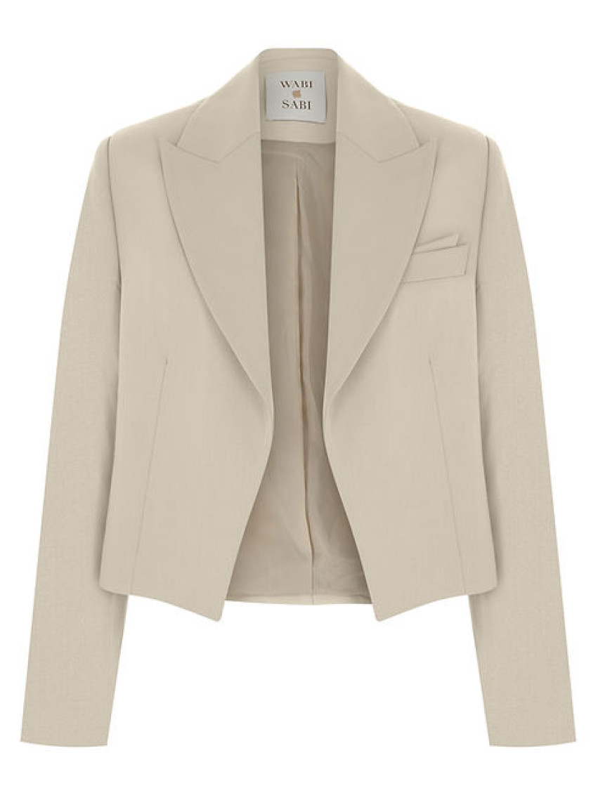 Wabi Sabi Kadın Bej Grazia Ceket