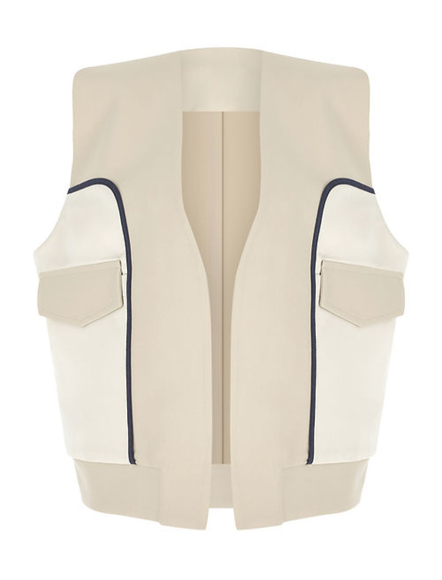 Wabi Sabi Kadın Bej Luna Bomber Yelek Wabi Sabi Kadın Bej Luna Bomber Yelek