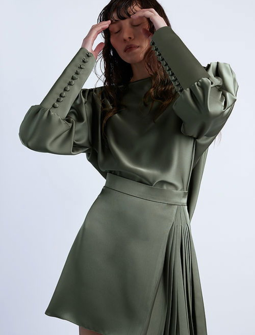 Wabi Sabi Kadın Haki MBÇ Mini Etek Wabi Sabi Kadın Haki MBÇ Mini Etek