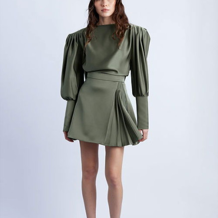 Wabi Sabi Kadın Haki MBÇ Mini Etek