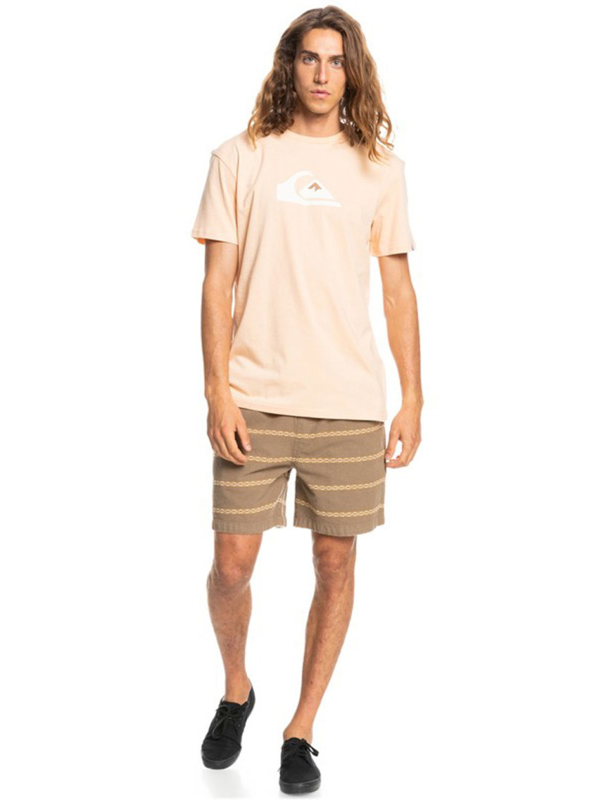 Quiksilver Complogo Erkek Bej Tişört Quiksilver Complogo Erkek Bej Tişört