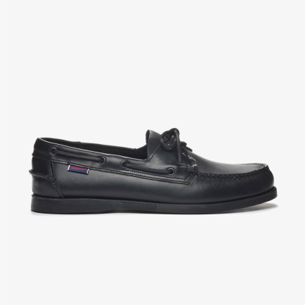 Sebago Docksides Portland Waxed Erkek Siyah Ayakkabı Sebago Docksides Portland Waxed Erkek Siyah Ayakkabı