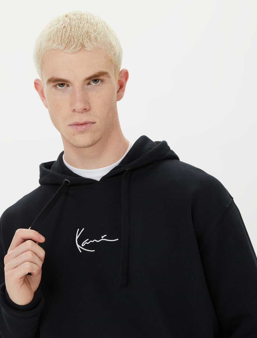 Karl Kani Small Signature Erkek Siyah Hoodie