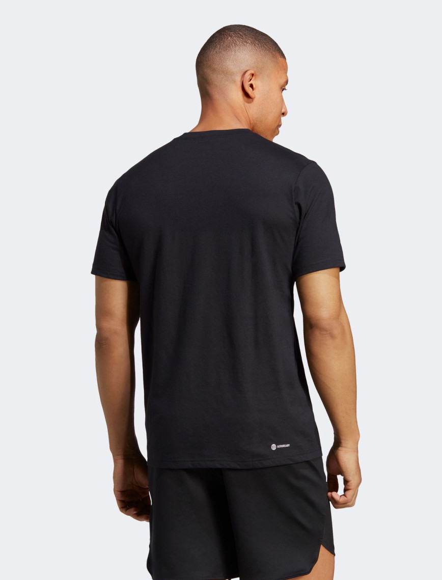 adidas Essentials Logo Erkek Siyah Antrenman T-Shirt adidas Essentials Logo Erkek Siyah Antrenman T-Shirt