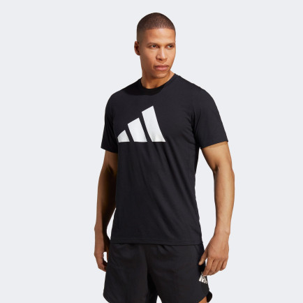 adidas Essentials Logo Erkek Siyah Antrenman T-Shirt
