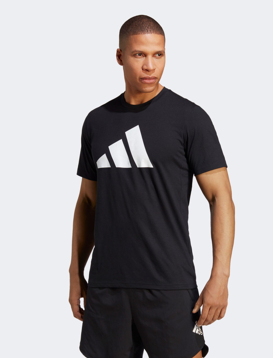 adidas Essentials Logo Erkek Siyah Antrenman T-Shirt adidas Essentials Logo Erkek Siyah Antrenman T-Shirt