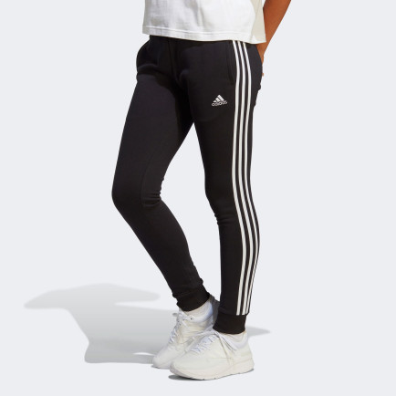 adidas Essentials 3-Stripes French Terry Cuffed Kadın Siyah Günlük Eşofman Altı adidas Essentials 3-Stripes French Terry Cuffed Kadın Siyah Günlük Eşofman Altı