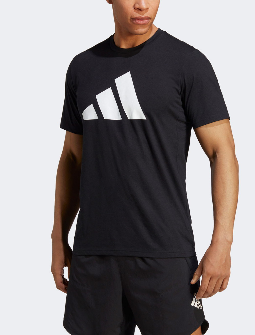 adidas Essentials Logo Erkek Siyah Antrenman T-Shirt adidas Essentials Logo Erkek Siyah Antrenman T-Shirt