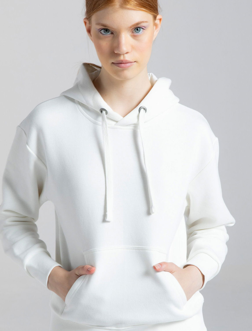 Kappa Authentic Kei Kadın Beyaz Günlük Sweatshirt Kappa Authentic Kei Kadın Beyaz Günlük Sweatshirt