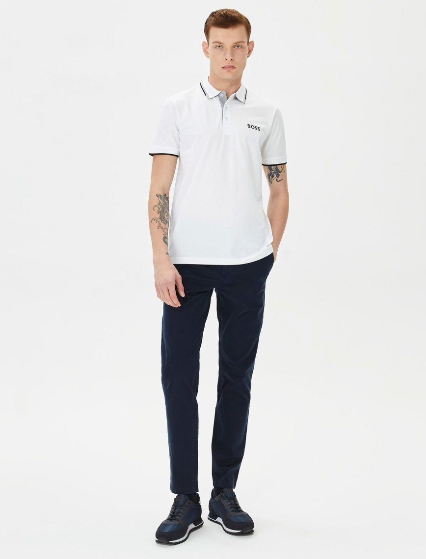 Boss Paddy Pro Erkek Beyaz Polo Boss Paddy Pro Erkek Beyaz Polo