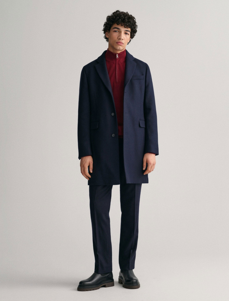 GANT Erkek Kırmızı Regular Fit Yarım Fermuarlı Kazak GANT Erkek Kırmızı Regular Fit Yarım Fermuarlı Kazak