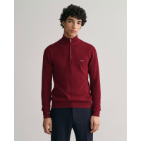 GANT Erkek Kırmızı Regular Fit Yarım Fermuarlı Kazak GANT Erkek Kırmızı Regular Fit Yarım Fermuarlı Kazak