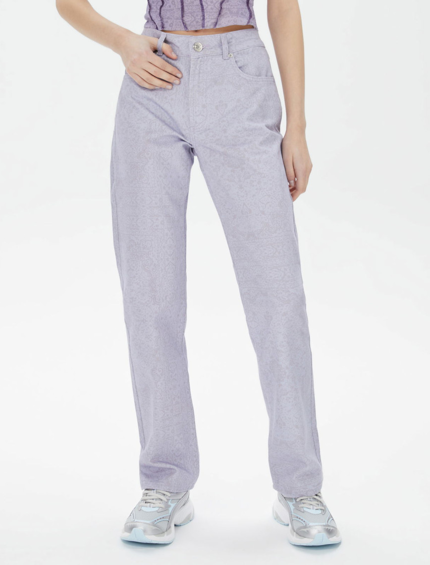 Les Benjamins 007 Kadın Mor Pantolon Les Benjamins 007 Kadın Mor Pantolon