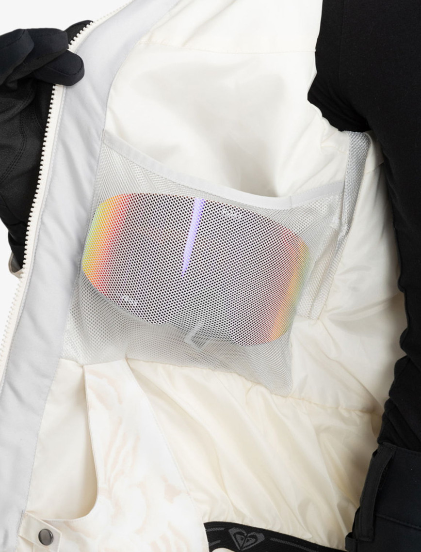 Roxy Jet Ski Kadın Beyaz Snowboard Ceketi Roxy Jet Ski Kadın Beyaz Snowboard Ceketi