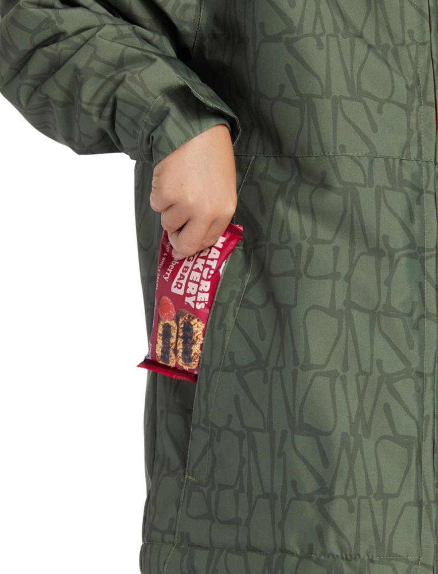 Dc Basis Print Youth Erkek Çocuk Yeşil Snowboard Ceketi Dc Basis Print Youth Erkek Çocuk Yeşil Snowboard Ceketi