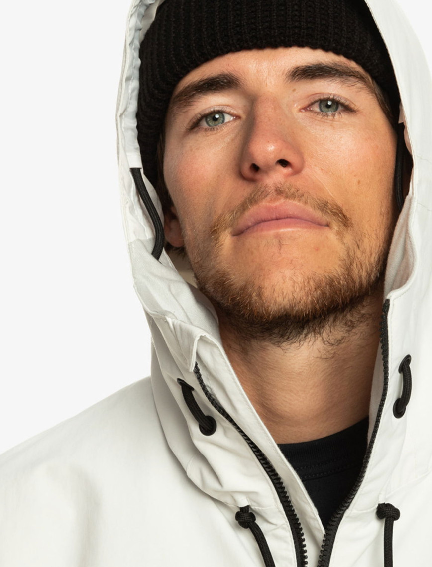 Quiksilver Steeze Unisex Gri Snowboard Ceketi