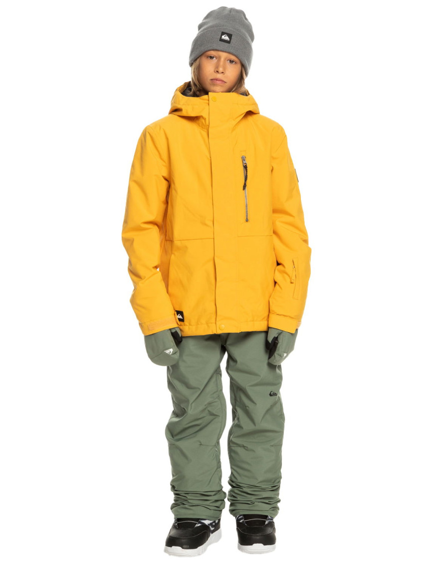 Quiksilver Mission Solid Jk Erkek Çocuk Sarı Snowboard Ceketi Quiksilver Mission Solid Jk Erkek Çocuk Sarı Snowboard Ceketi