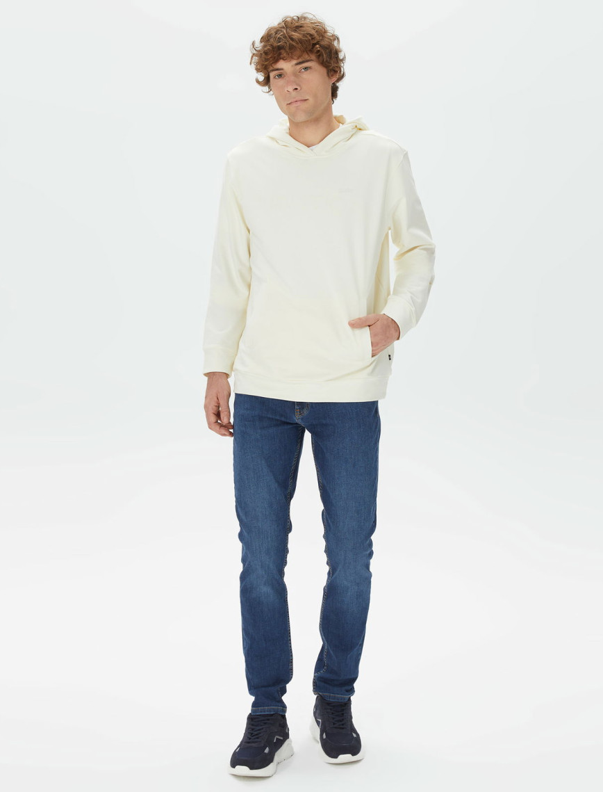 Nautica Erkek Krem Standart Fit Sweatshirt Nautica Erkek Krem Standart Fit Sweatshirt