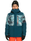 Quiksilver Mission Printed Block Youth Erkek Çocuk Mavi Snowboard Ceketi Quiksilver Mission Printed Block Youth Erkek Çocuk Mavi Snowboard Ceketi
