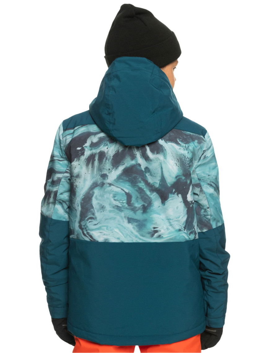 Quiksilver Mission Printed Block Youth Erkek Çocuk Mavi Snowboard Ceketi Quiksilver Mission Printed Block Youth Erkek Çocuk Mavi Snowboard Ceketi