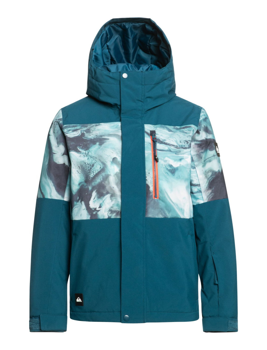 Quiksilver Mission Printed Block Youth Erkek Çocuk Mavi Snowboard Ceketi Quiksilver Mission Printed Block Youth Erkek Çocuk Mavi Snowboard Ceketi