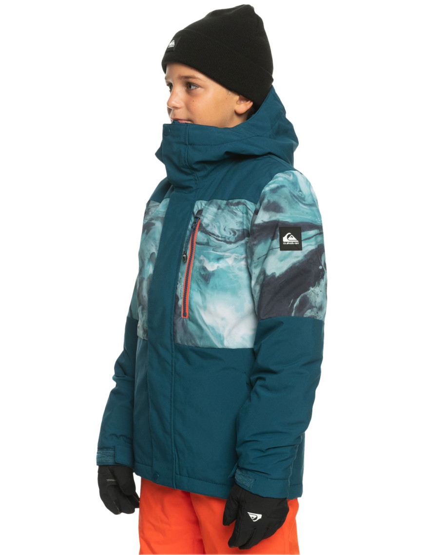 Quiksilver Mission Printed Block Youth Erkek Çocuk Mavi Snowboard Ceketi Quiksilver Mission Printed Block Youth Erkek Çocuk Mavi Snowboard Ceketi