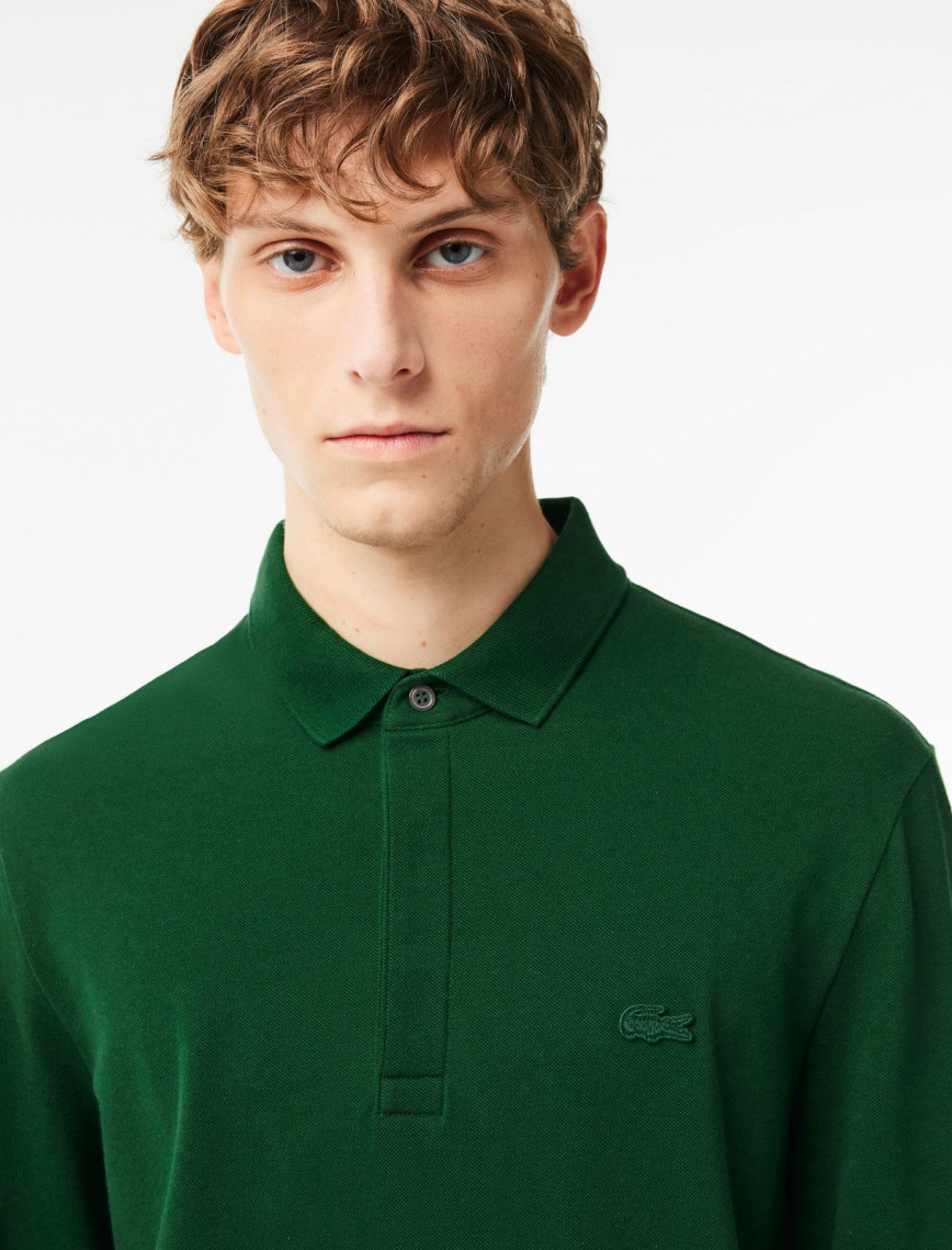 Lacoste Paris Erkek Regular Fit Uzun Kollu Haki Polo Lacoste Paris Erkek Regular Fit Uzun Kollu Haki Polo