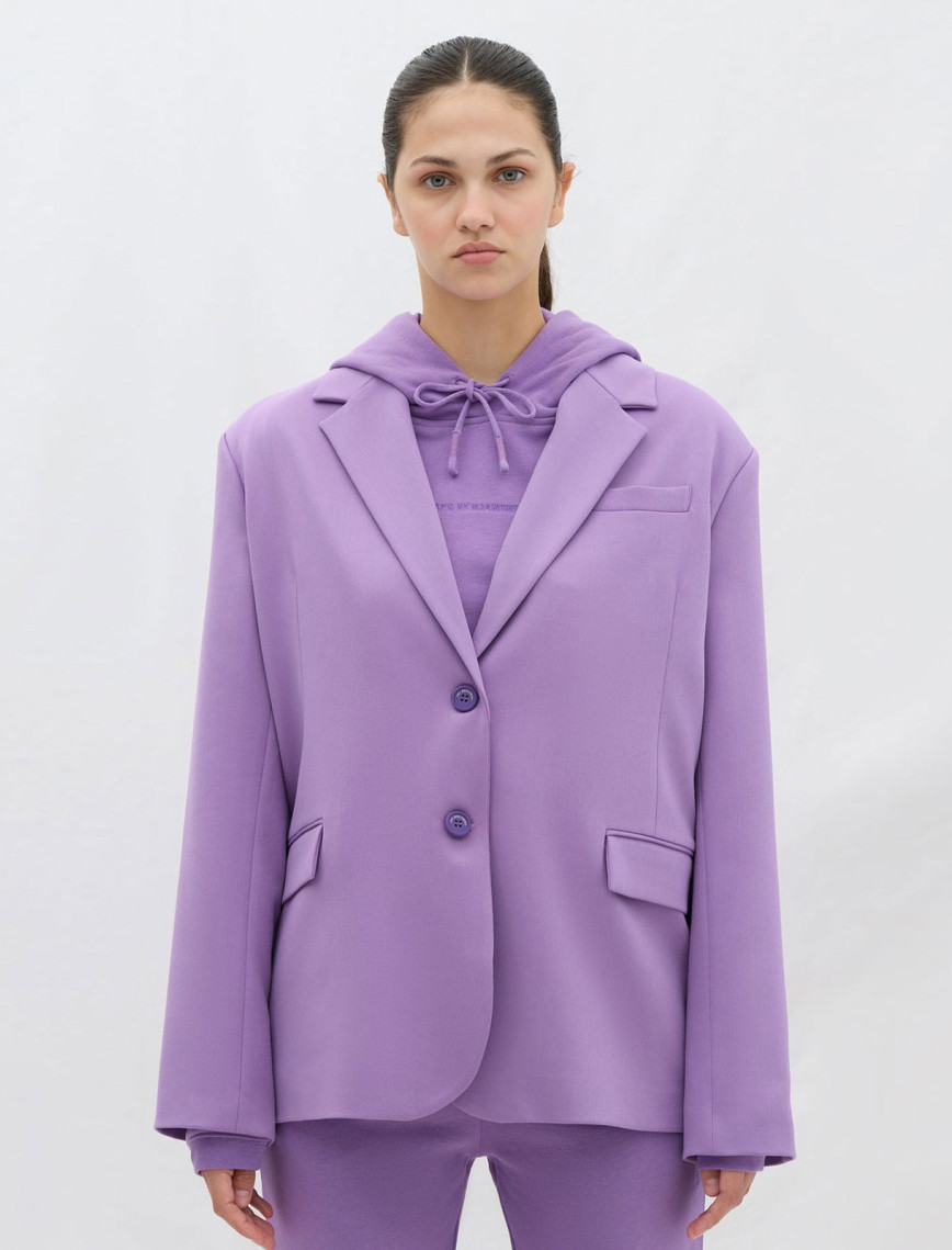 Les Benjamins 304 Kadın Mor Blazer Ceket