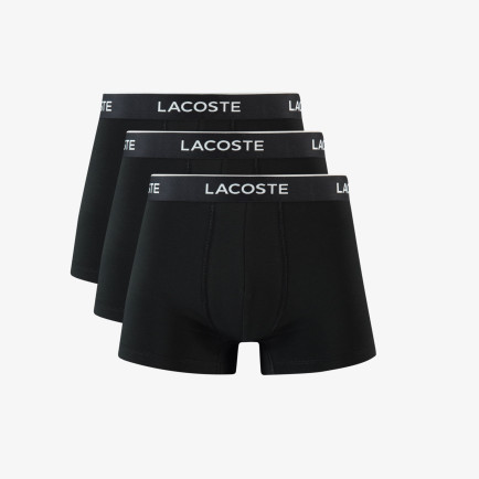 Lacoste Active Erkek 3'lü Siyah Boxer Lacoste Active Erkek 3'lü Siyah Boxer