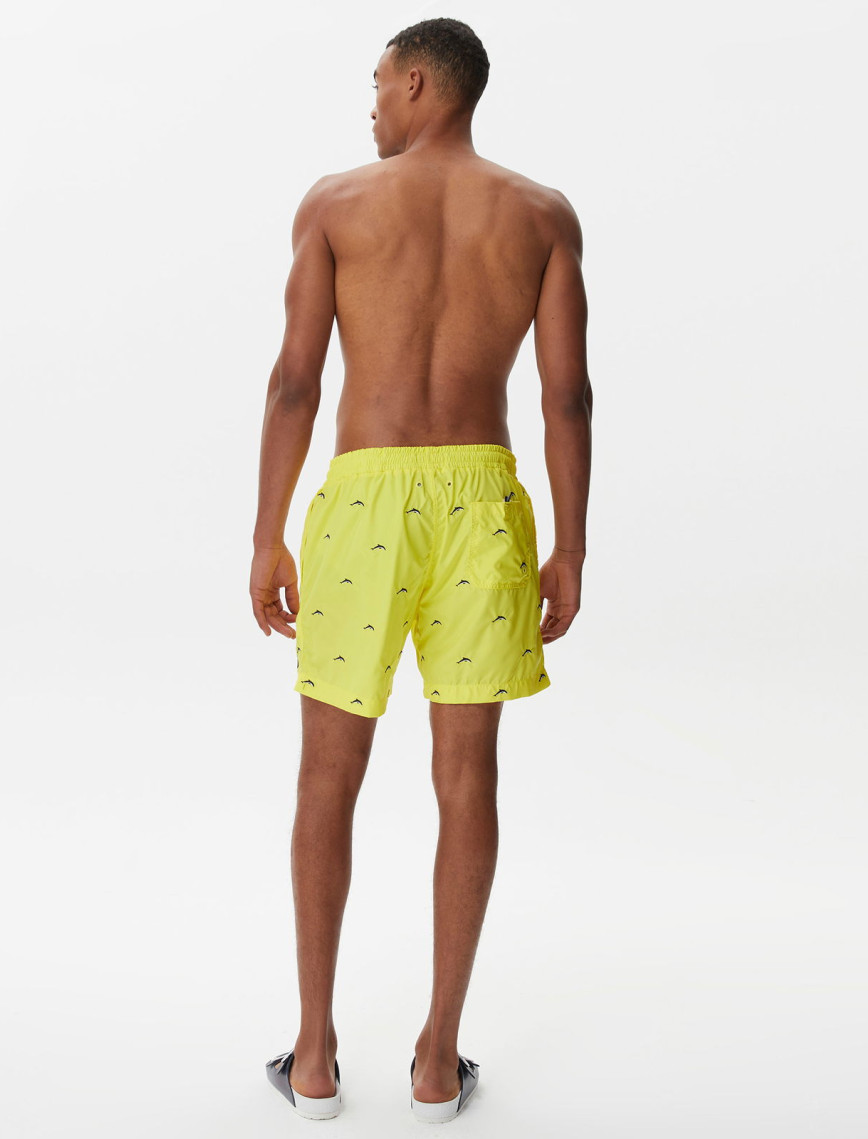 Nautica Erkek Sarı Desenli Mayo Şort Nautica Erkek Sarı Desenli Mayo Şort