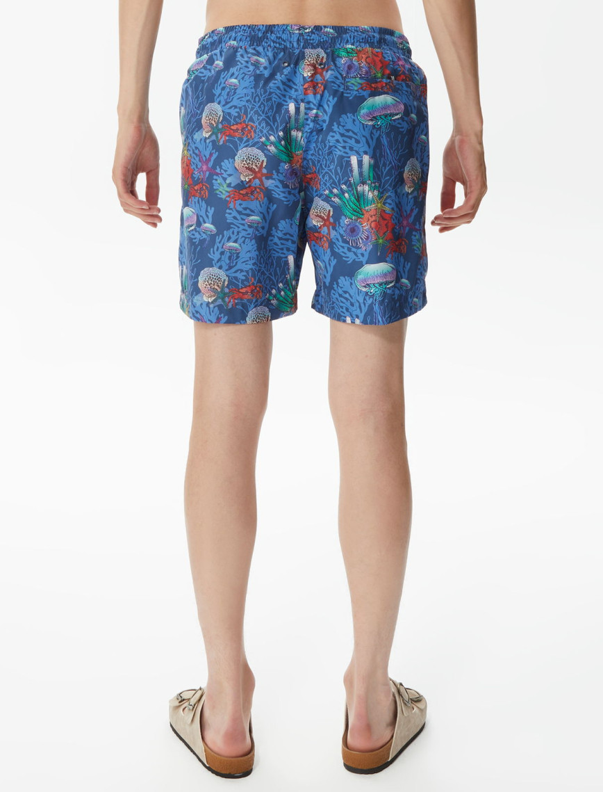 Nautica Erkek Mavi Baskılı Mayo Şort Nautica Erkek Mavi Baskılı Mayo Şort