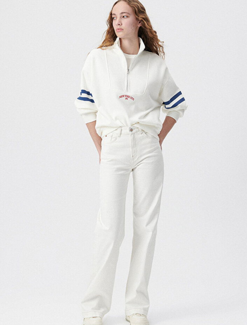 Mavi Malibu Beyaz Kolej Jean Pantolon 1010152-85277