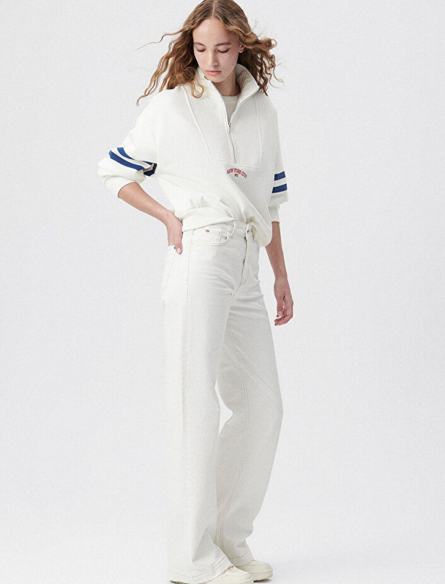 Mavi Malibu Beyaz Kolej Jean Pantolon 1010152-85277