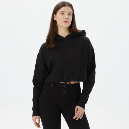 Calvin Klein Jeans Embossed Monologo Kadın Siyah Sweatshirt Calvin Klein Jeans Embossed Monologo Kadın Siyah Sweatshirt