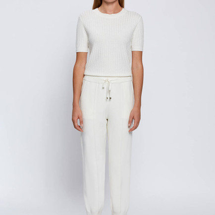 Knitss Ekru Triko Jogger Pantolon Knitss Ekru Triko Jogger Pantolon