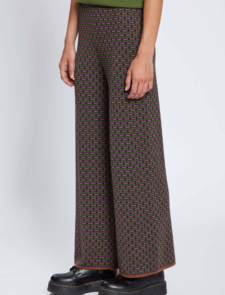 Knitss Jakar Desen Extrafıne Merino Yün Triko Pantolon Knitss Jakar Desen Extrafıne Merino Yün Triko Pantolon