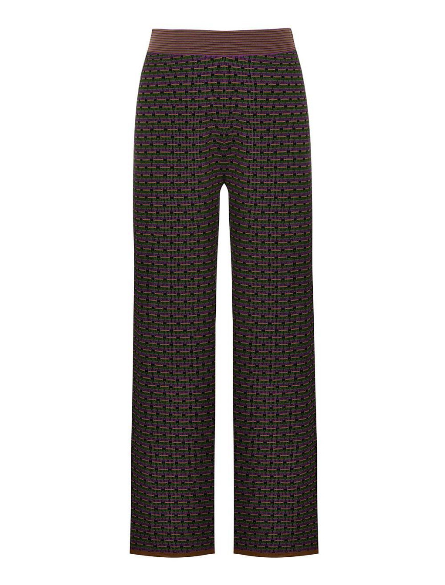 Knitss Jakar Desen Extrafıne Merino Yün Triko Pantolon Knitss Jakar Desen Extrafıne Merino Yün Triko Pantolon