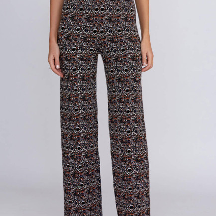 Knitss Jakar Desenli Normal Kesim Triko Pantolon Knitss Jakar Desenli Normal Kesim Triko Pantolon