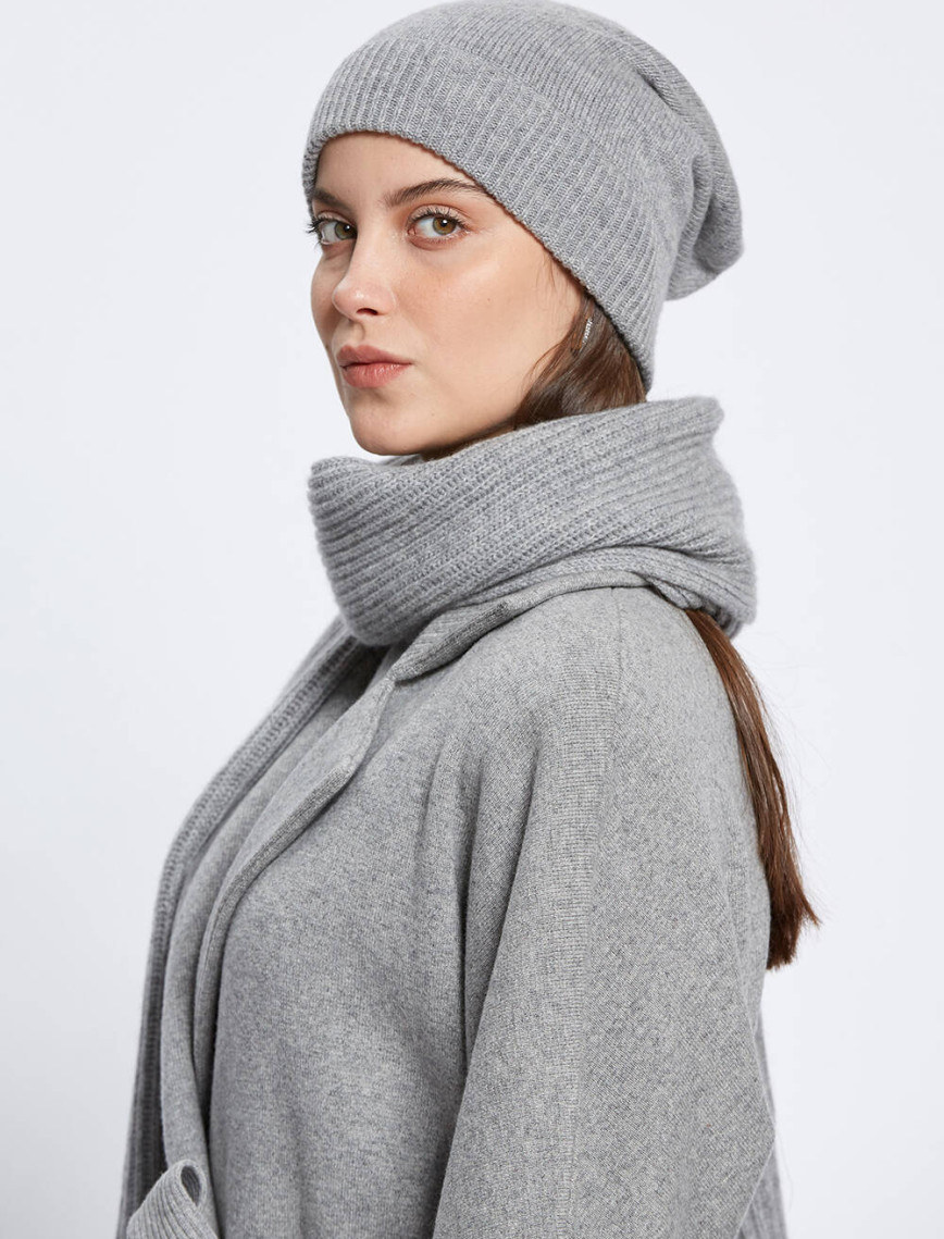 Knitss Essential Gri Kaşmir Bere Knitss Essential Gri Kaşmir Bere