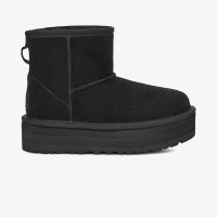 UGG Australia Classic Mini Platform Genç Çocuk Siyah Bot UGG Australia Classic Mini Platform Genç Çocuk Siyah Bot